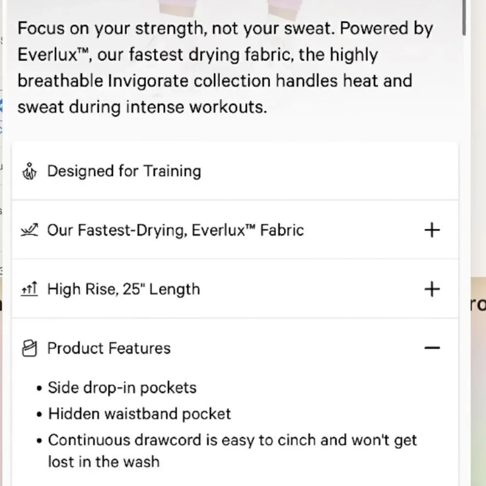 NWTs lululemon Invigorate HR 25”